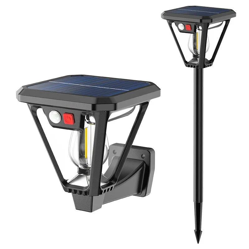 Lámpara Solar 2 en 1 con Sensor de Movimiento para Jardín y Muro
