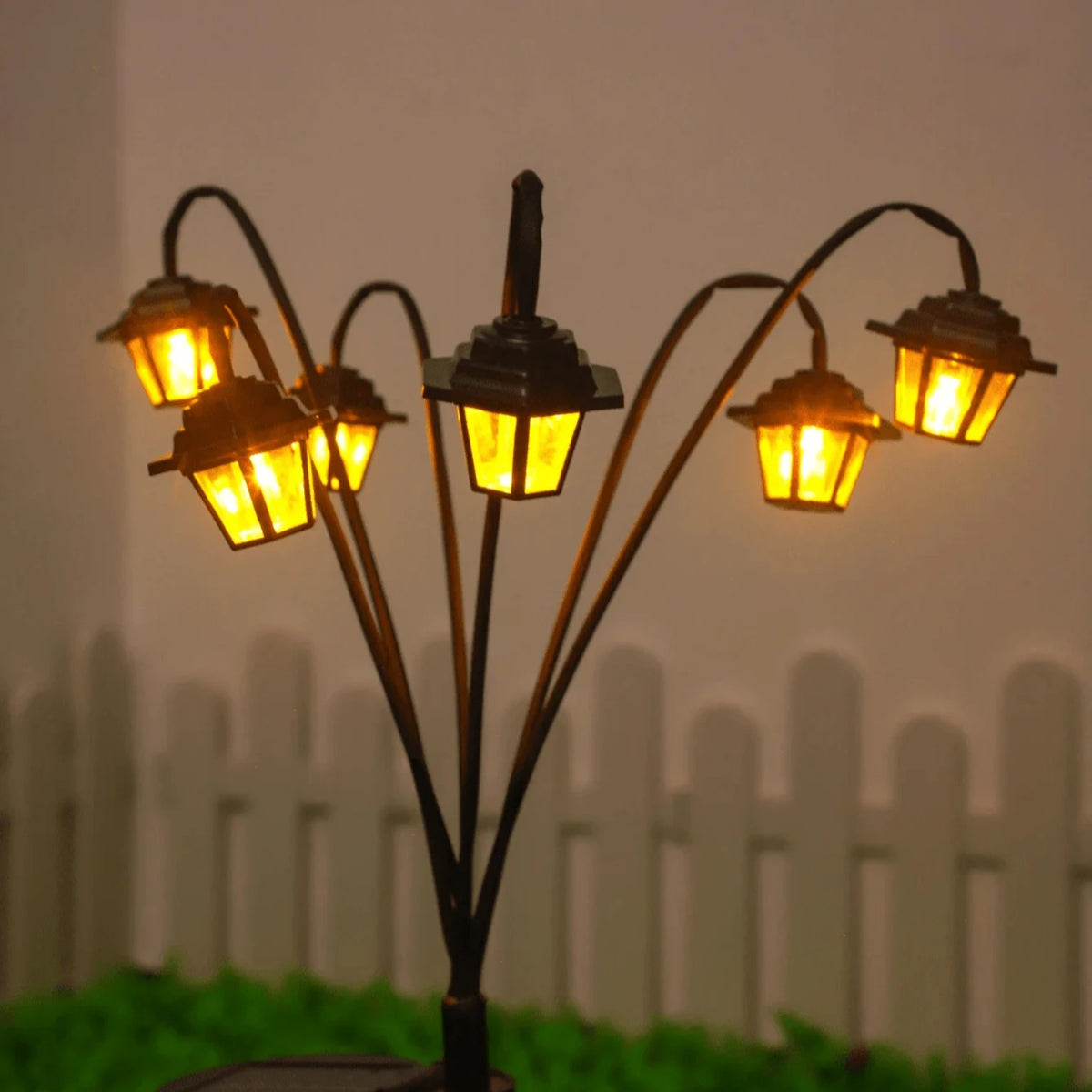 Farol Solar Estilo Retro para Jardín y Patio, Luz Cálida