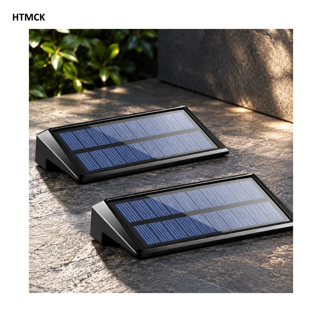 Luces Solares para Barda y Muro, Paquete de 2, Luz Cálida