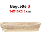 Canasta de Ratán para Fermentar Pan (Banneton) con Funda de Tela
