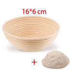 Canasta de Ratán para Fermentar Pan (Banneton) con Funda de Tela