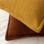 Funda de Cojín Bouclé de Borrega Sintética 45 x 45 cm