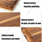 Tabla para Picar de Madera de Acacia Gruesa, Grande