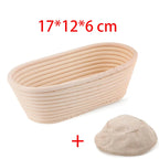 Canasta de Ratán para Fermentar Pan (Banneton) con Funda de Tela