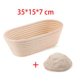 Canasta de Ratán para Fermentar Pan (Banneton) con Funda de Tela