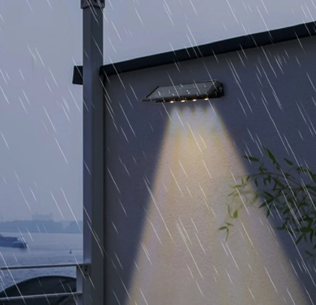 Luces Solares para Barda y Muro, Paquete de 2, Luz Cálida