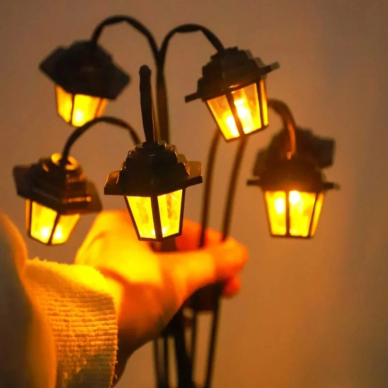 Farol Solar Estilo Retro para Jardín y Patio, Luz Cálida
