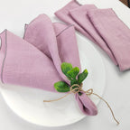 Servilletas de Lino 100% Puro, Set de 4, 40 x 40 cm