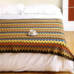Manta Tejida con Borlas Estilo Bohemio para Sofá y Cama
