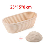 Canasta de Ratán para Fermentar Pan (Banneton) con Funda de Tela
