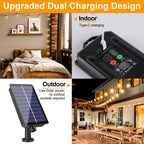 Guirnalda Solar de Focos G40 para Terraza con Control Remoto