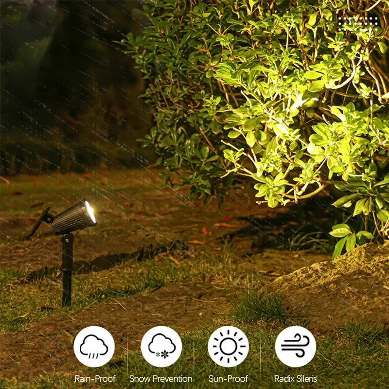 Reflectores Solares LED para Jardín, Luz Cálida, Paquete de 2 o 4
